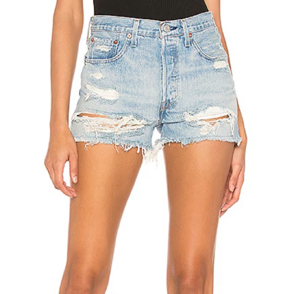 Levi’s 501 High Rise Short in Fault Line